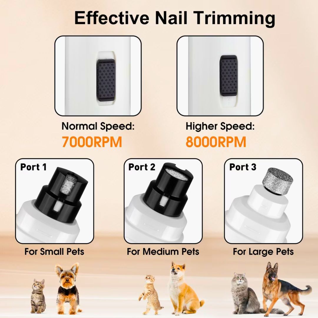 PawPerfect – Lixador Elétrico de Unhas para Pets 🐾✨