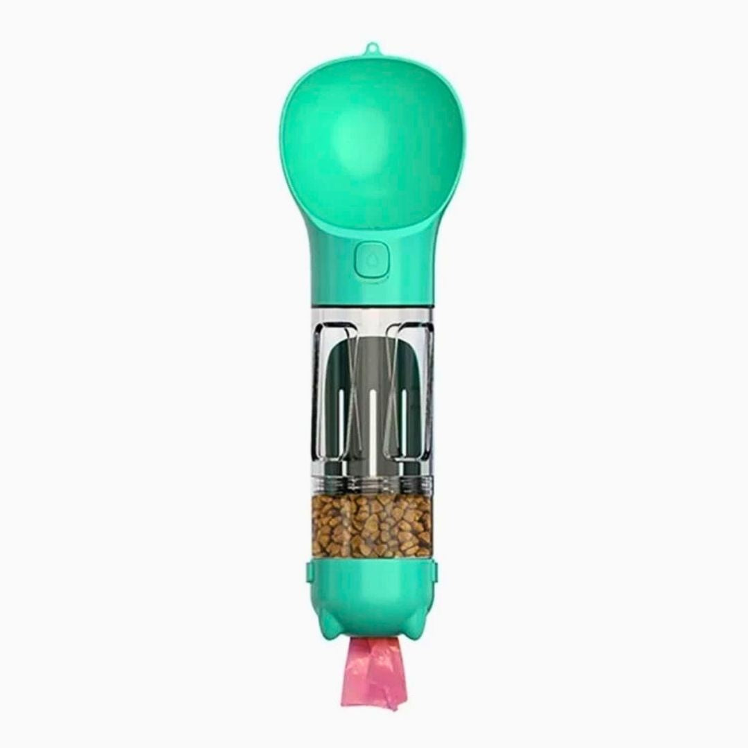 Botella Portátil 4 en 1 para Mascotas – ¡Hidrata a tu mascota en cualquier lugar!