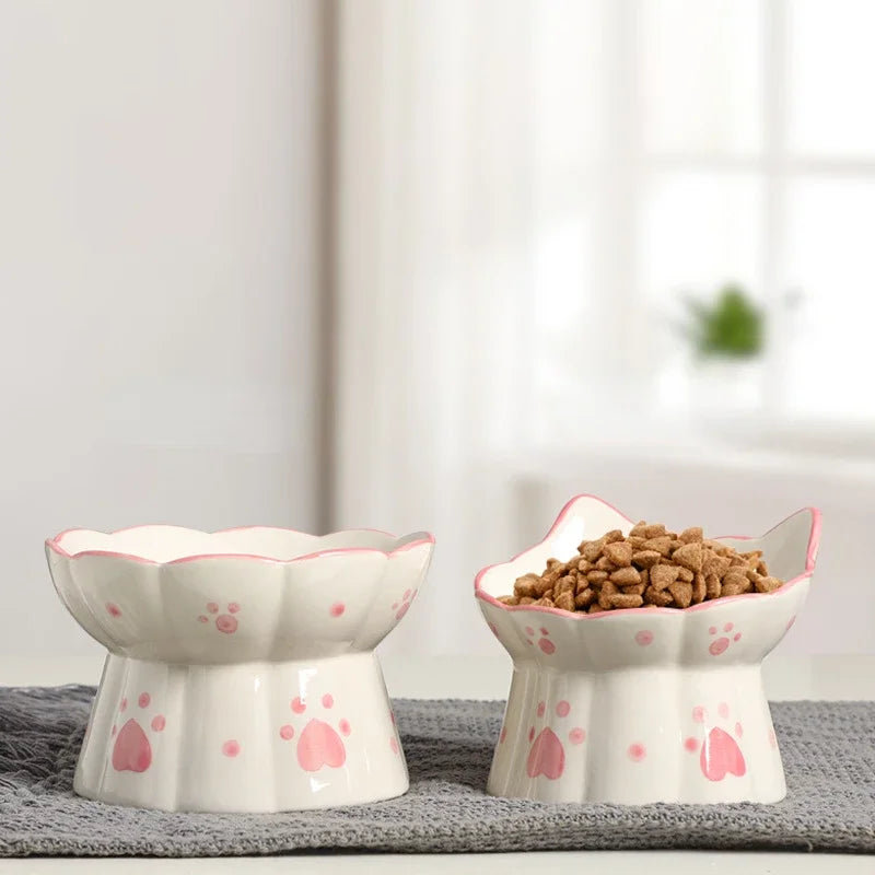 🐱🥣 Comedero Elevado de Cerámica para Gatos – ¡Alimentación Cómoda y Saludable!