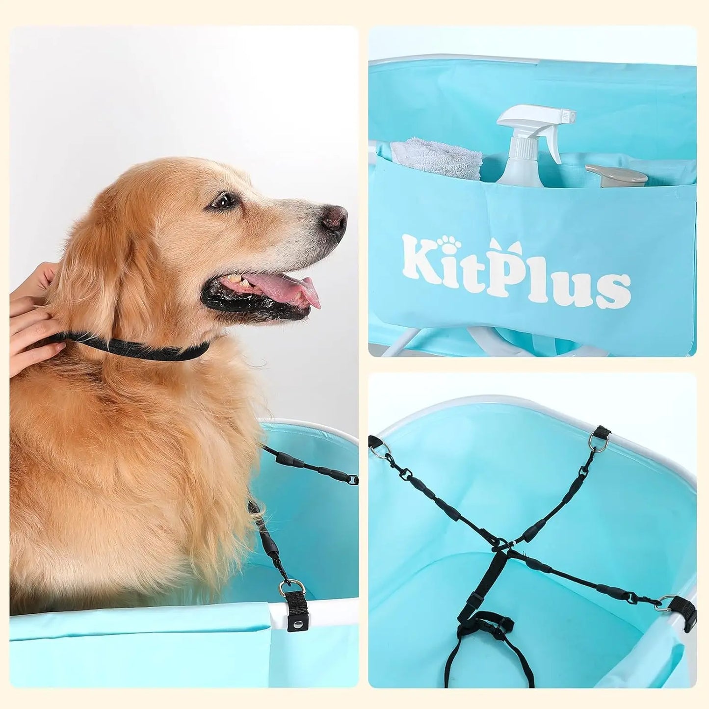 🛁🐶✨ PawEase – Banheira Dobrável para Cães